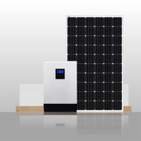Fora do sistema solar do agregado familiar fotovoltaico da grade com bateria acidificada ao chumbo