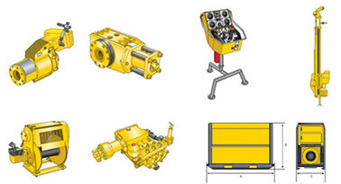 equipamento de broca subterrâneo Diamec da profundidade da perfuração de 2000m U8 com a perfuração do furo profundo do controle do APC