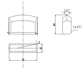 Inserção K0 do carboneto de tungstênio dos bocados de rocha do formão Único-Afiada para a perfuração da percussão