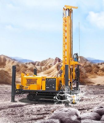 multi profundo montado caminhão de Rig Yuchai Borehole Drilling Rig TSJ-600X70 da perfuração do poço de água de 600m 650mm - função