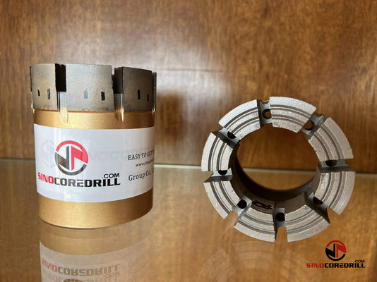 Descarga tripla de Diamond Core Bits With Face do travesso do tubo NQ3 HQ3 do cabo
