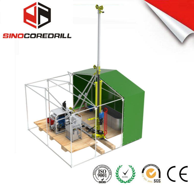 300M profundidade portátil Core Drill Rig Design leve e motor Kubota