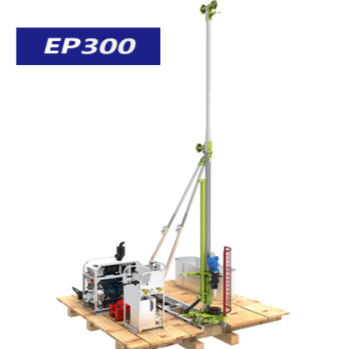 Btw 300m Portátil Core Drill Rig totalmente hidráulico Alumínio Chassis liga