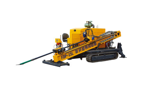 Bom preço. Equipamentos de perfuração direcional horizontais da eficiência elevada, equipamento de broca FDP-15L da esteira rolante on-line