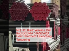 NQ HQ Black Wireline Drill Rod DCDMA STANDARD Tratamento térmico Apagamento Temperamento