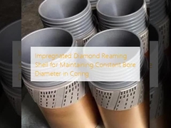 Concha de revestimento de diamante impregnada para manter o diâmetro de perfuração constante no núcleo